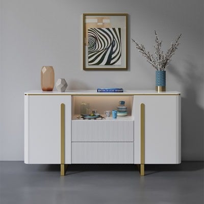 Mosta Sintered Stone Top 2 Door 2 Drawer Sideboard, 140cm