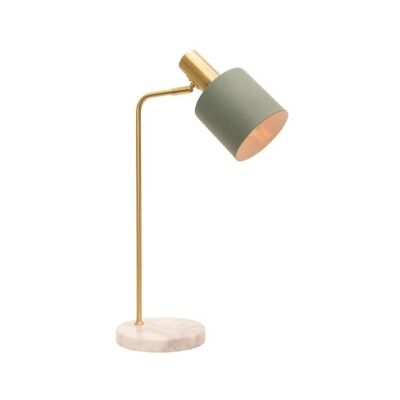 Addison Metal Task Lamp, Jade / Brass
