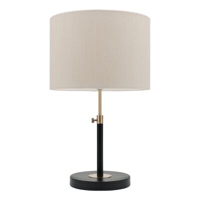 Iris Adjustable Table Lamp, Black / Brass
