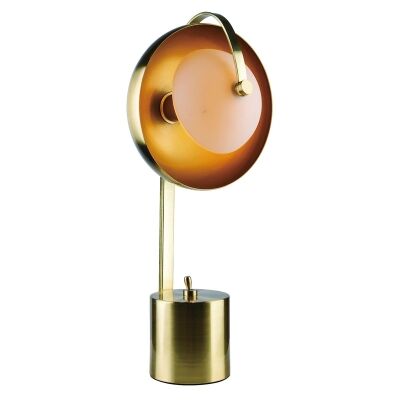 Mercury Metal Table Lamp, Brushed Brass
