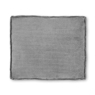 Lorton Corduroy Fabric Euro Cushion, Dark Grey