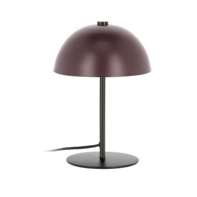 Lago Metal Table Lamp, Maroon