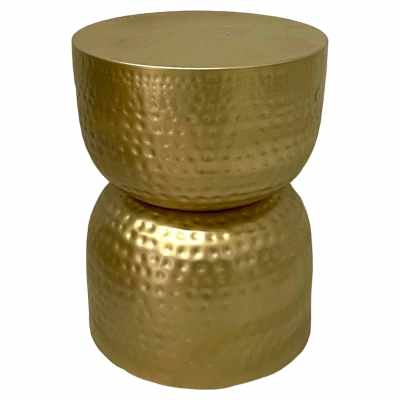 Nilo Brass Round Side Table