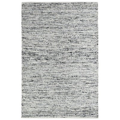 Alby Handwoven Wool Rug, 290x200cm, Black / Cream