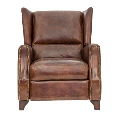 Kimberley Aged Leather Recliner Armchair 