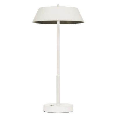 Allure Metal LED Table Touch Lamp, White