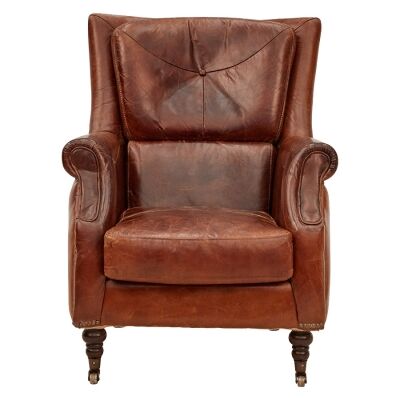 Rossiter Aged Leather Armchair