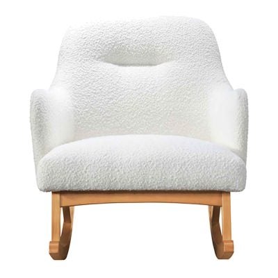 Mabel Boucle Fabric Rocking Chair