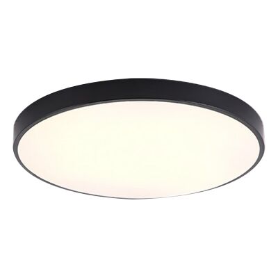 Macarons Round LED Ceiling Light, 50cm, Black
