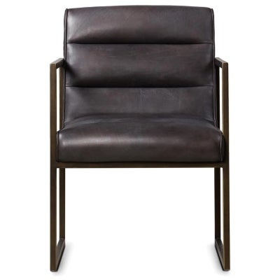 Spade Leather & Metal Armchair