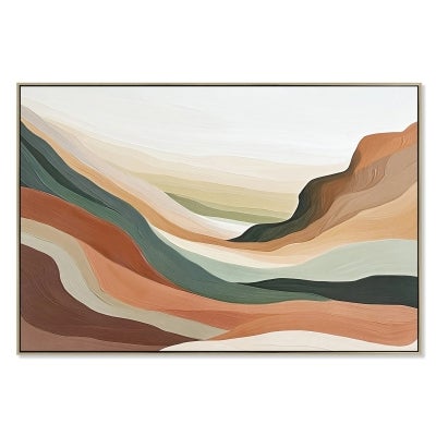 Ambrine Framed Enhanced Abstract Canvas Wall Art Print, 120cm