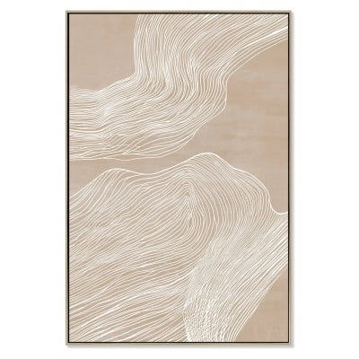 Praiano Framed Enhanced Abstract Canvas Wall Art Print, 120cm