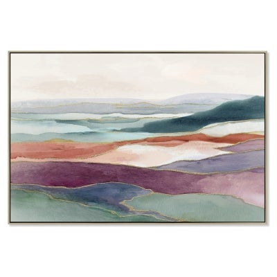 Bergske Framed Enhanced Abstract Canvas Wall Art Print, 120cm