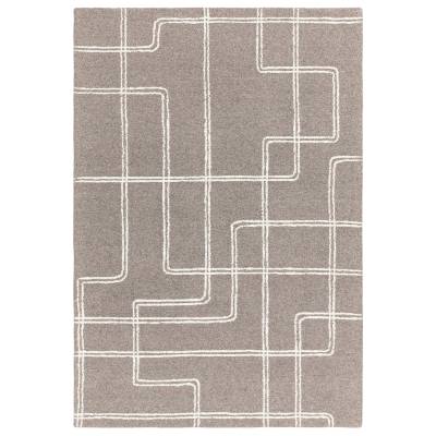 Asiatic Ada Hand Tufted Designer Wool Rug, 120x170cm, Grey