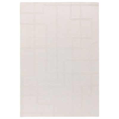 Asiatic Ada Hand Tufted Designer Wool Rug, 120x170cm, Ivory
