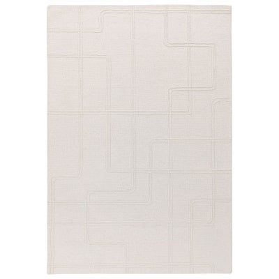 Asiatic Ada Hand Tufted Designer Wool Rug, 160x230cm, Ivory
