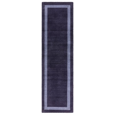 Asiatic Albi Hand Tufted Designer Wool Runner Rug, 68x240cm, Navy