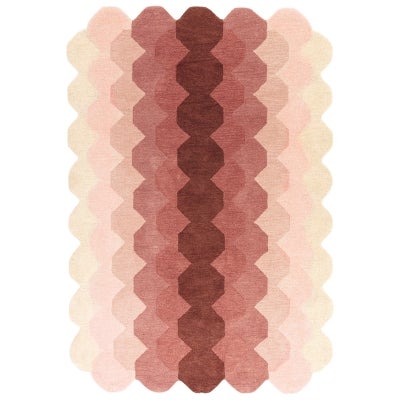 Asiatic Hive Wool Rug, 200x290cm, Pink