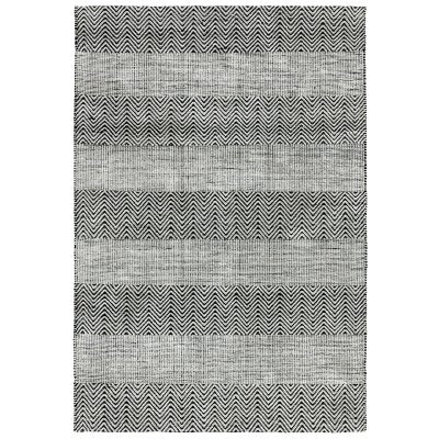 Asiatic Ives Xavier Hand Woven Designer Cotton & Jute Rug, 160x230cm, Grey