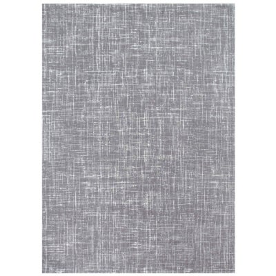 Atina Distressed Geo Lines Modern Rug, 380x280cm