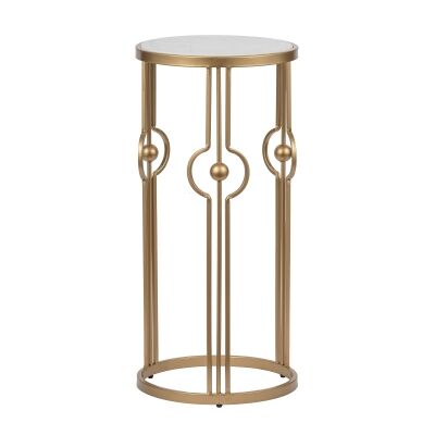 Winifred Iron & Marble Side Table