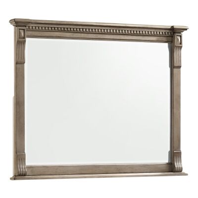 Stanwell Timber Frame Dressing Mirror, 123cm, Provincial Grey