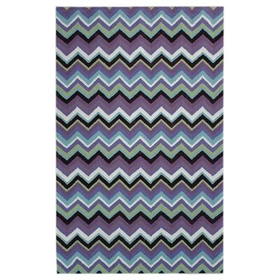 Anywhere Chevron Hand Tufted Indoor/Outdoor Rug, 180x280cm, Plum