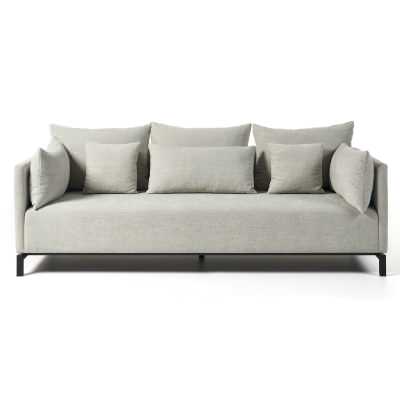 Armadale Fabric Sofa, 3 Seater, Light Grey