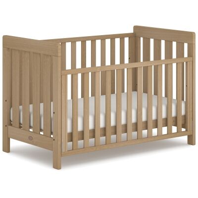 Boori Daintree Wooden Convertible Cot to Toddler Bed, Almond