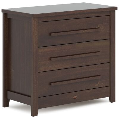 Boori Linear Wooden 3 Drawer Chest, Coffee