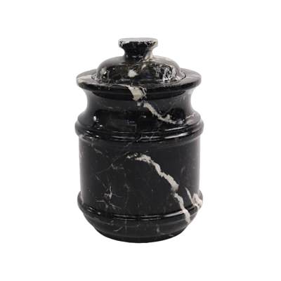 Elysian Marble Cremation Urn, Type B, Medium, Black