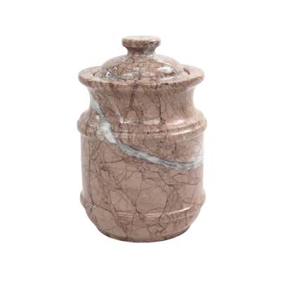 Elysian Marble Cremation Urn, Type B, Medium, Marinara