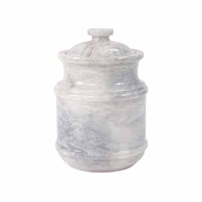 Elysian Marble Cremation Urn, Type B, Medium, White