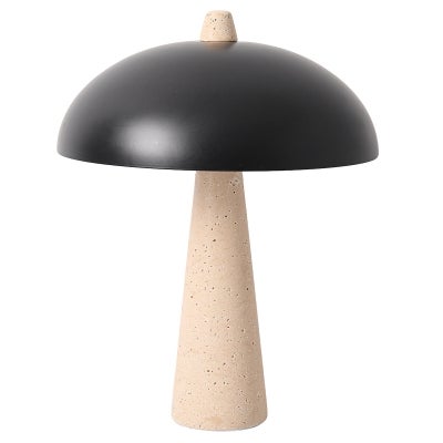 Rochelle Travertine & Iron Table Lamp