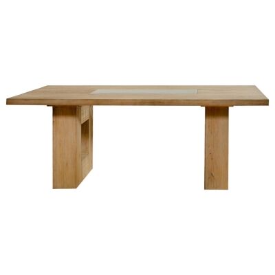 Pesaro Mountain Ash Timber Dining Table, 200cm