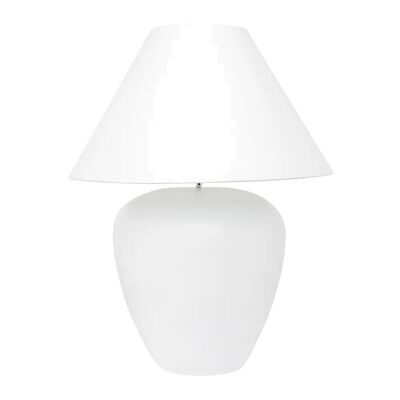 Picasso Ceramic Base Table Lamp, White