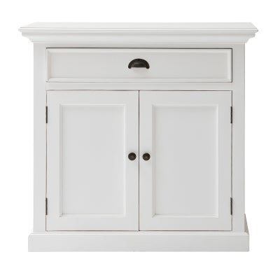 Halifax Mahogany Timber 2 Door 1 Drawer Buffet Table, 90cm