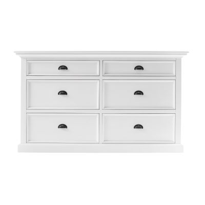 Halifax Solid Mahogany Timber 6 Drawer Dresser