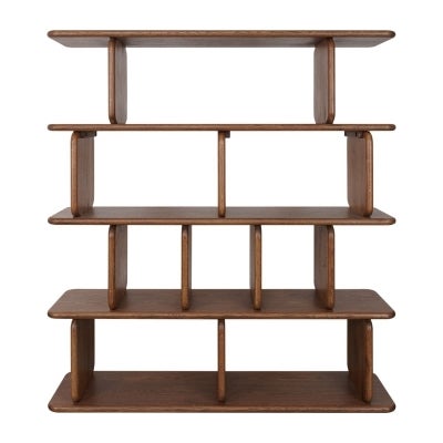 Tudor Oak Timber Display Shelf, Large, Walnut