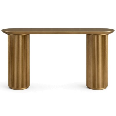 Nomad Console Table, 160cm, Antique Gold