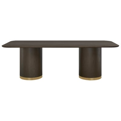 Eli Wooden Dining Table, 240cm, Smoked Oak