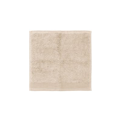 Bambury Elvire Cotton Face Washer, Buff