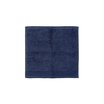 Bambury Elvire Cotton Face Washer, Navy