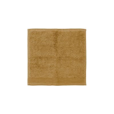 Bambury Elvire Cotton Face Washer, Tobacco