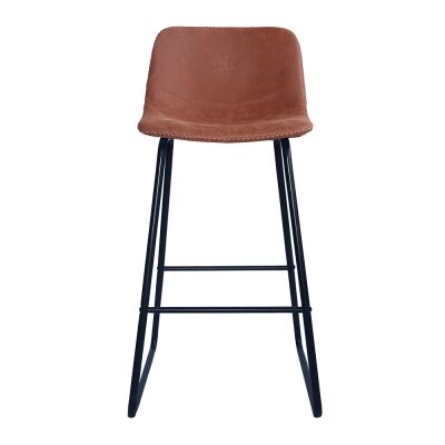 Berry Faux Leather Counter Stool, Tan