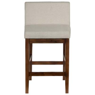 Valea Fabric & Acacia Timber Counter Stool