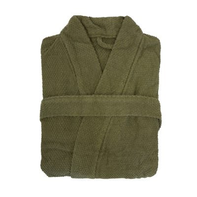 Bambury Angove Cotton Bath Robe, Small, Olive