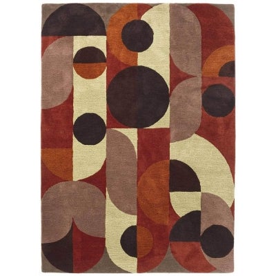 Brink & Campman Decor Cosmo Hand Tufted Designer Wool Rug, 200x140cm, Red