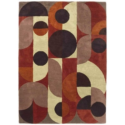 Brink & Campman Decor Cosmo Hand Tufted Designer Wool Rug, 230x160cm, Red