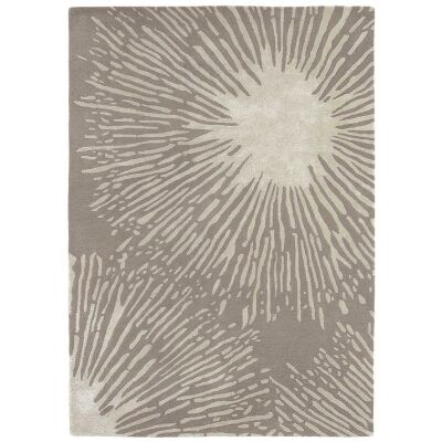 Harlequin Shore Hand Tufted Designer Wool Rug, 240x170cm, Stone